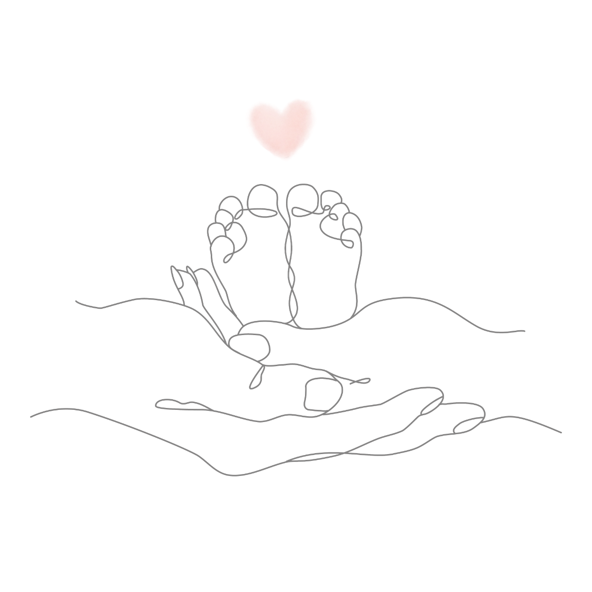 赤ちゃんの足のイラスト